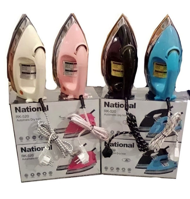 National Dolphin Dry Iron Heavy Weight Temperature Control Dial For Perfect Ironing Over All Fabrics